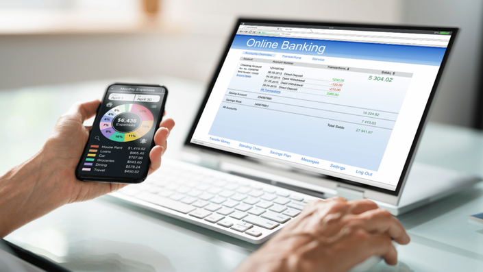 A smartphone displaying an advanced AI-driven budgeting app, showcasing AI integration in personal finance for expense tracking.